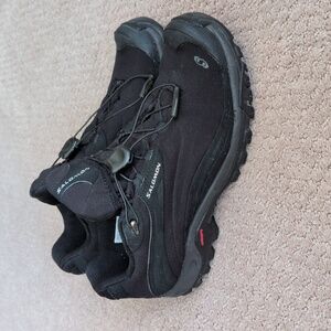 Salomon Black Trail Running Athletic Shoes Size 8 With Contagrip